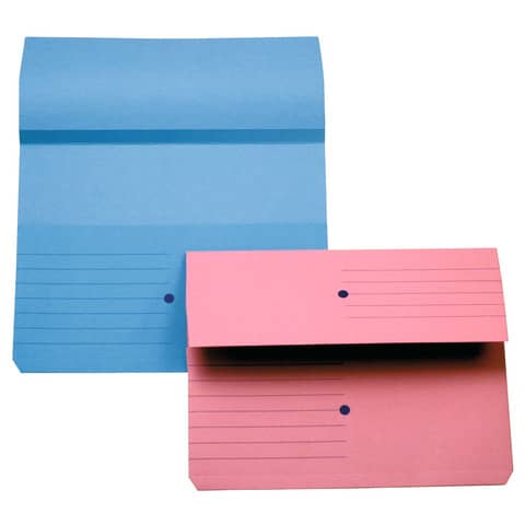Cartelline con tasca 4Mat A4 in carta woodstock 225 g/m² dorso 3 cm rosa conf. da 10 pezzi - 3240 03